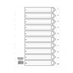 Numbered Dividers